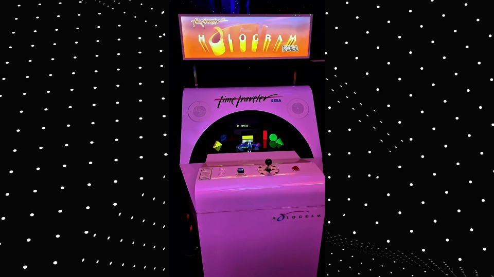 An original 1991 holographic arcade cabinet